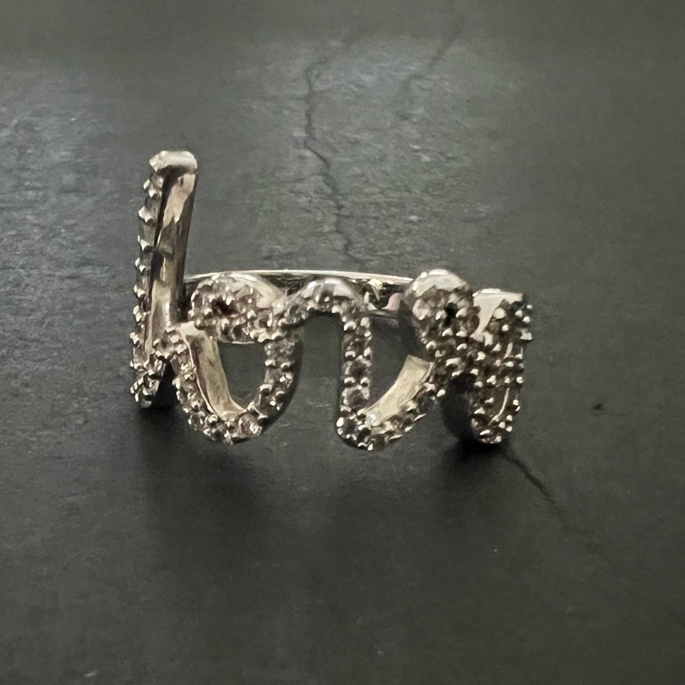 LOVE Sterling Silver Ring